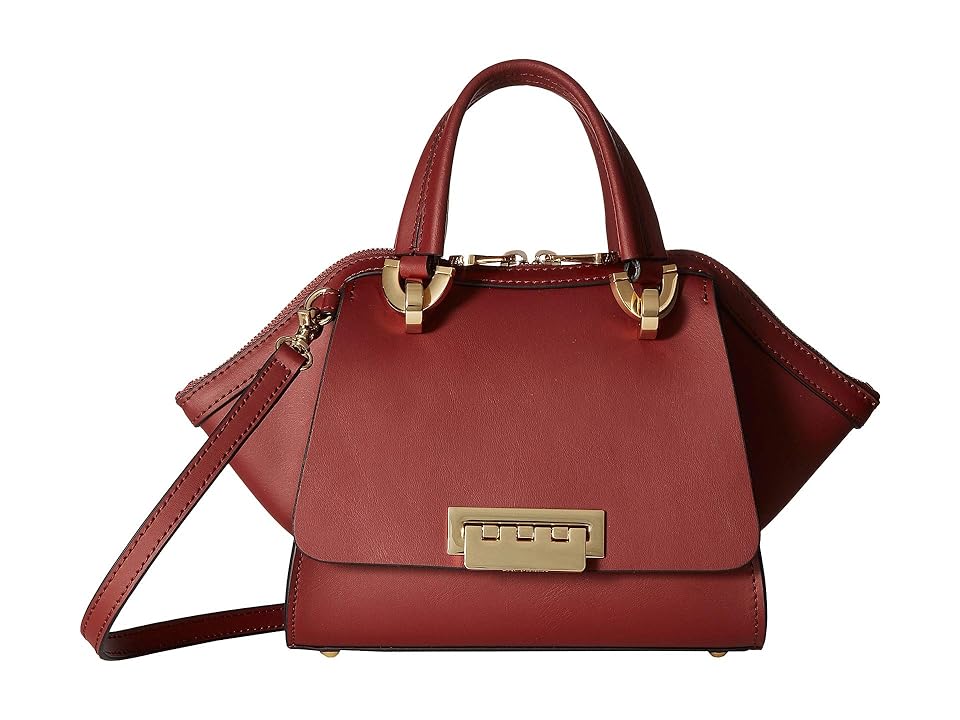 

ZAC Zac Posen Eartha Mini Double Handle (Smoked Merlot Solid) Handbags