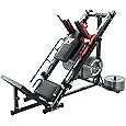 GAOMON Leg Press Hack Squat Machine Combo, Professional Leg Press Machines for Home Gym, Specialty Leg Press Machine for Full Lower Body Workout with Linear Bearing and Calf Block