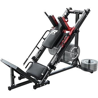 GAOMON Leg Press Hack Squat Machine Combo, Professional Leg Press Machines for Home Gym, Specialty Leg Press Machine for Full Lower Body Workout with Linear Bearing and Calf Block