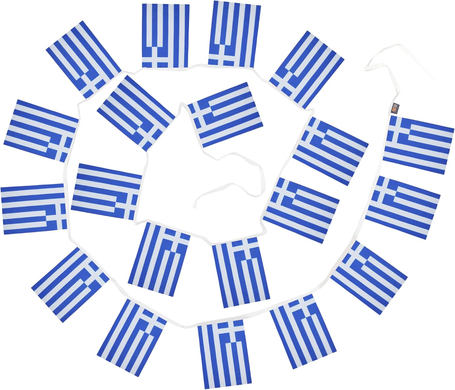 AZ FLAG Greece 12 meters BUNTING Flag 20 flags 18'' x 12'' - Greek STRING flags 30 x 45 cm
