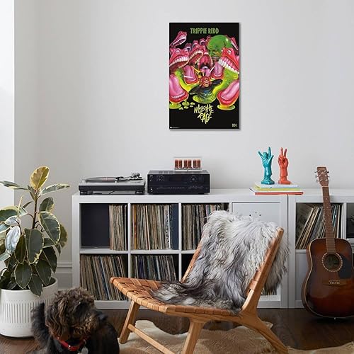 Miniatura 4 de Trends International Trippie Redd - Póster de pared de Miss the Rage, 22.37 x 34.00 pulgadas, lienzo estirado