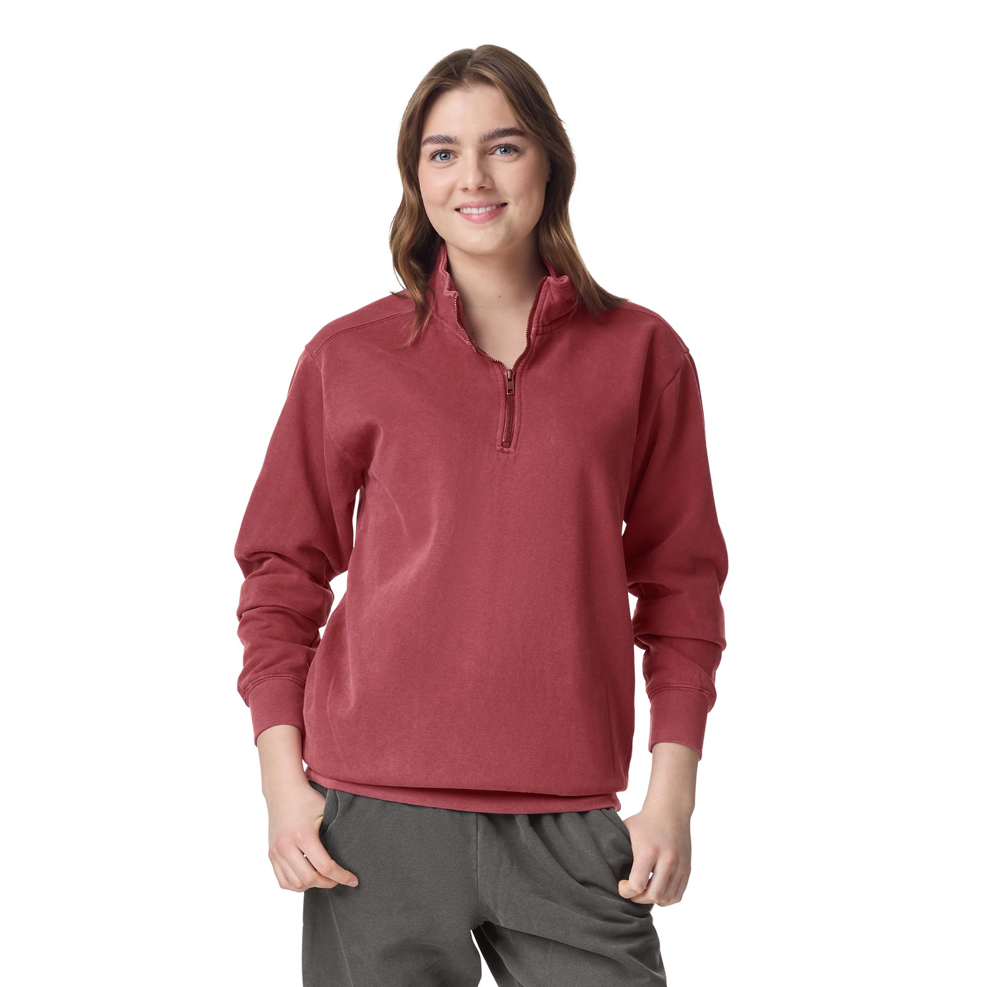 Comfort Colors Adult 1 4 Zip Sweatshirt Style 1580