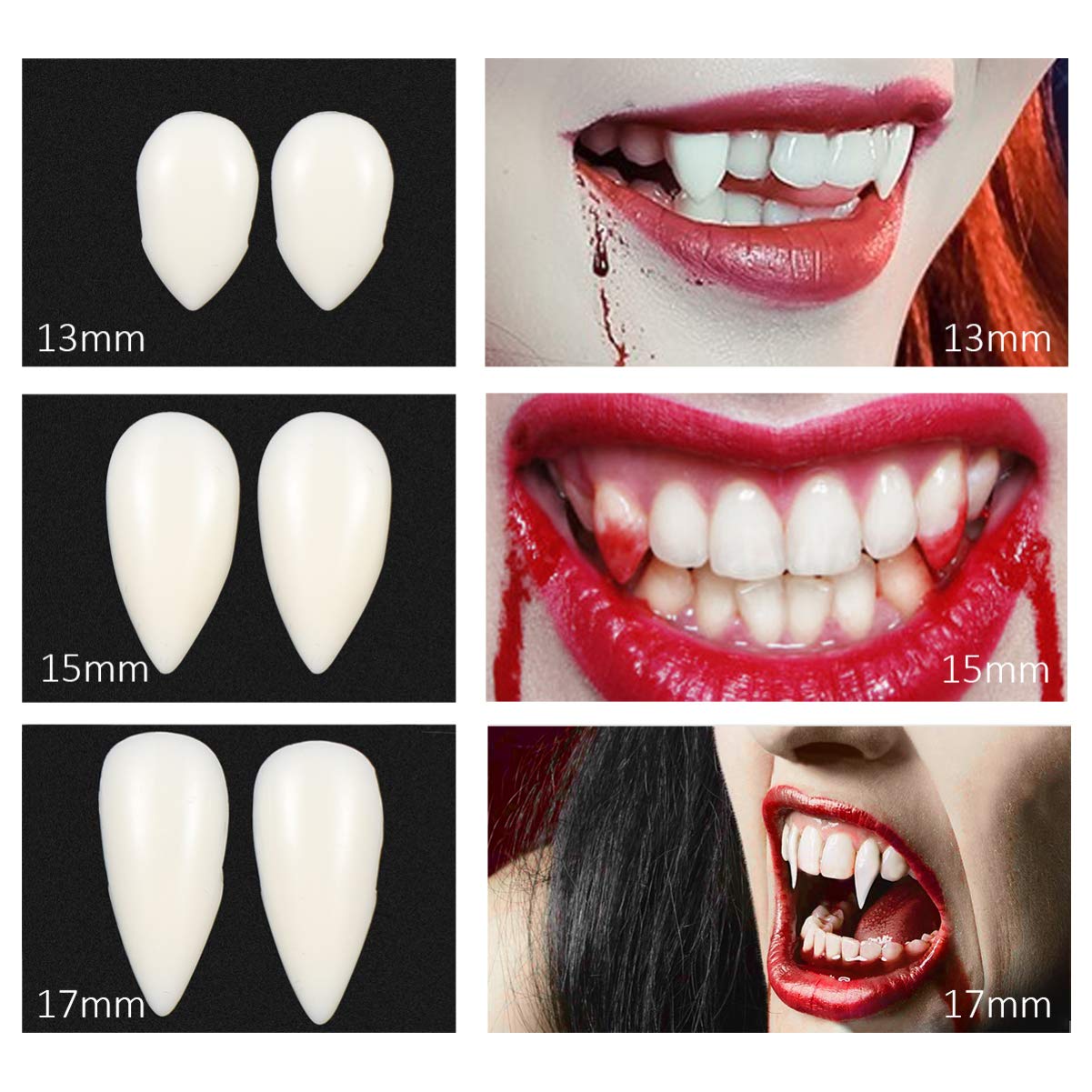 Oreilles D'elfes Adultes Crocs De Dents De Vampire, Oreilles De Papillon Fu00e9erique, Fausses Dents, Costume De Mascarade Dent Halloween