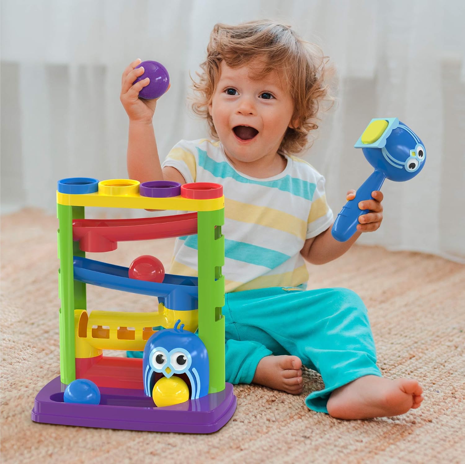 Wooden Peg Puzzle, My Body - Outside - Learning Educational Pegged Puzzle for Toddler & Kids (10 pcs) Gleeporte