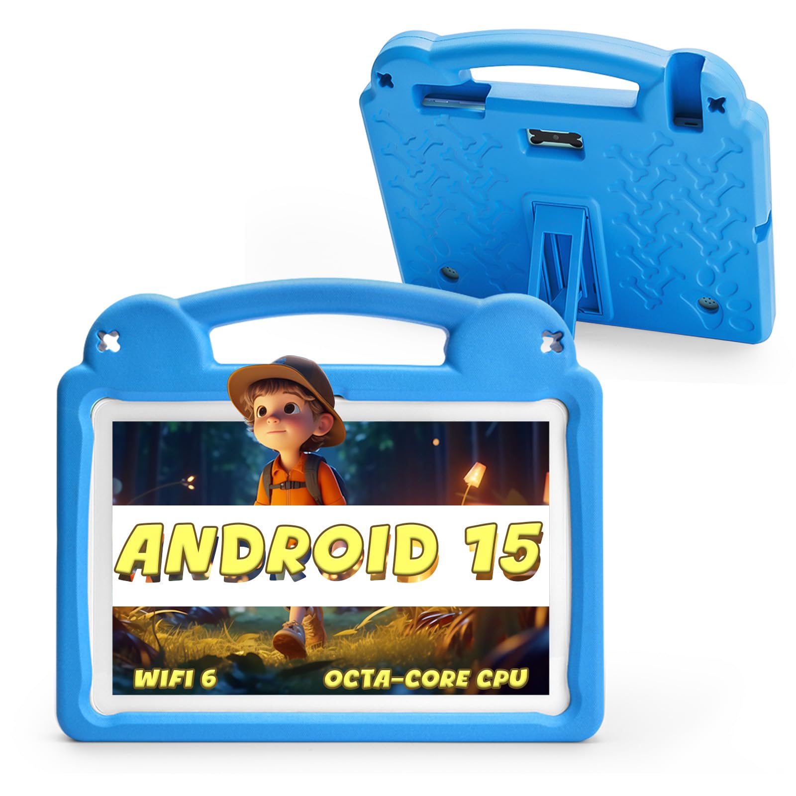Ruufuuxy 10.1" Kids Tablet, Android Tablet for Kids, Android 15, 1280 x 800 Display, Octa-Core CPU, 8GB+64GB, 1TB Expandable via Micro SD, WiFi 6 (2.4G+5G), Controller-image-19