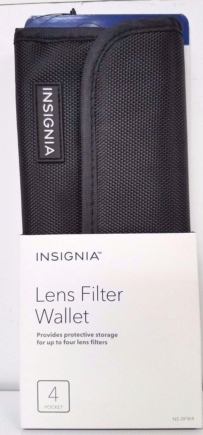 Insignia 4-Pocket Camera Lens Filter Wallet - Lens Pouch Adapter case
