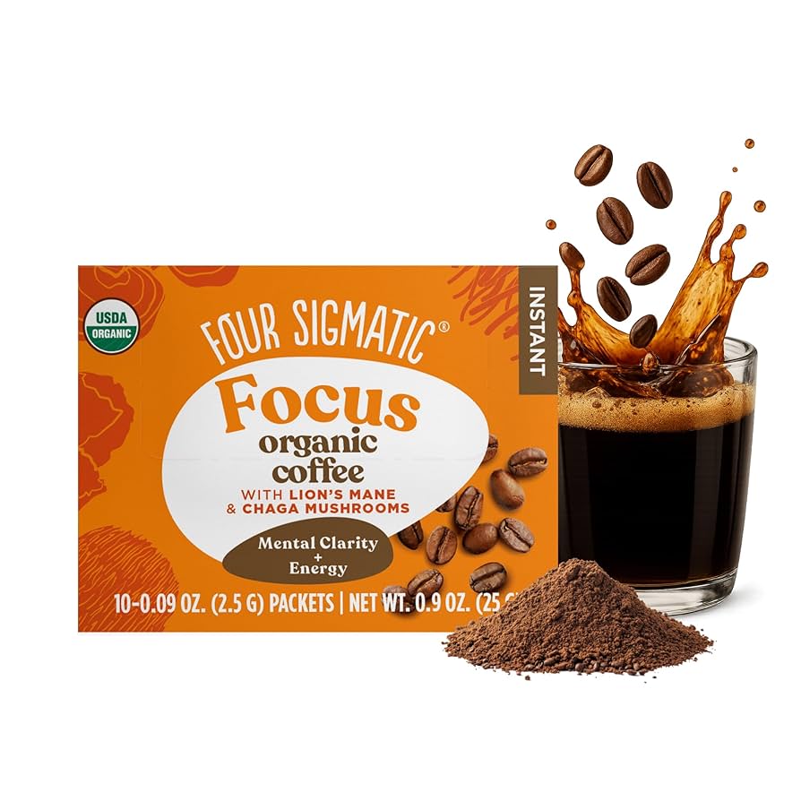 Amazon.com : Four Sigmatic Focus Organic Mushroom Coffee