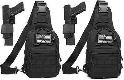 ATBP Small Tactical Sling Bag For Men With Concealed Carry Holster Military EDC Shoulder Bag CCW Crossbody Bag 7 Liters