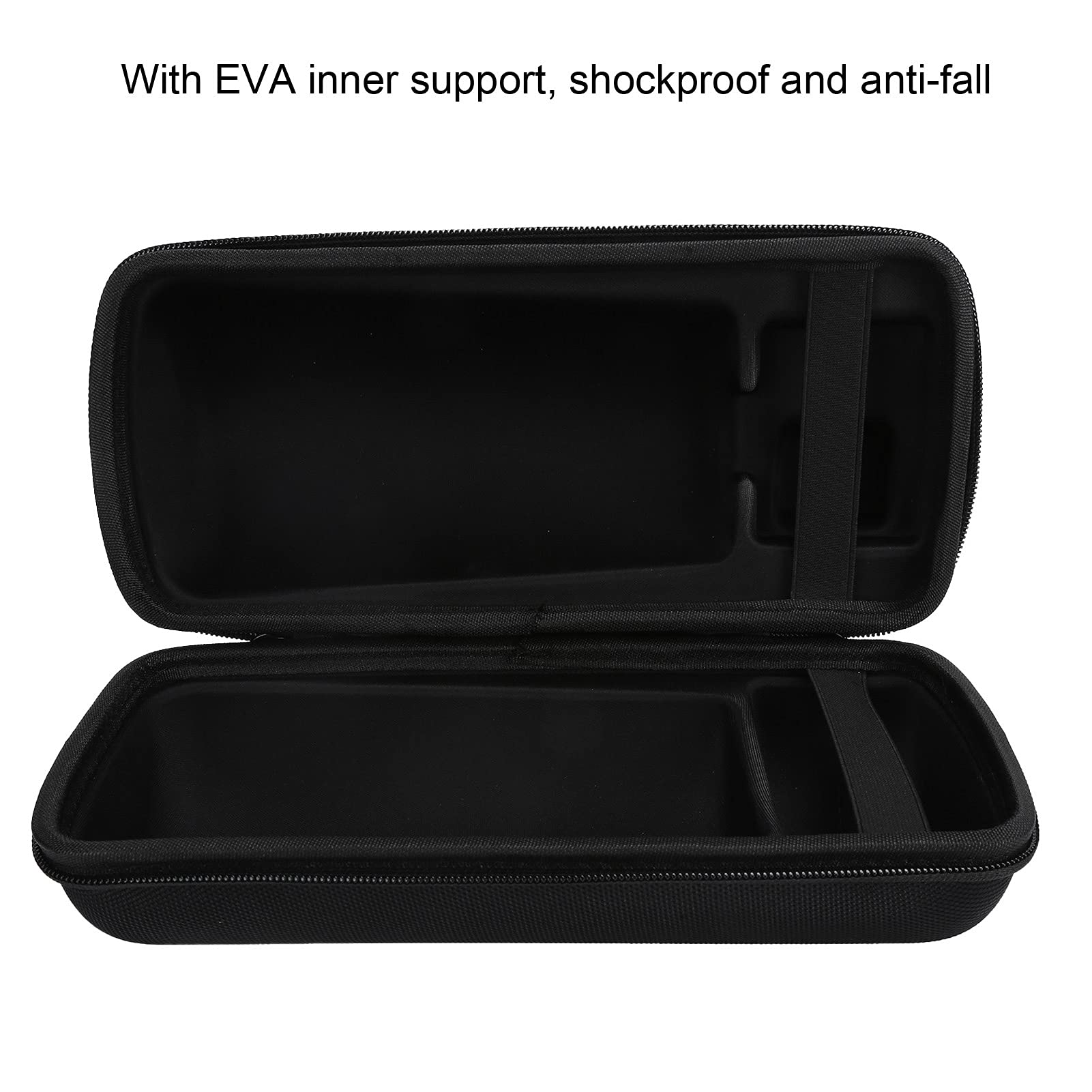 Hartschalen-Tasche für Bose SoundLink Revolve+ II, EVA-Tragetasche, Ersatz-Aufbewahrungstasche für kabellose Revolve+ II Lautsprecher, mit verstellbarem Gurt (schwarz)