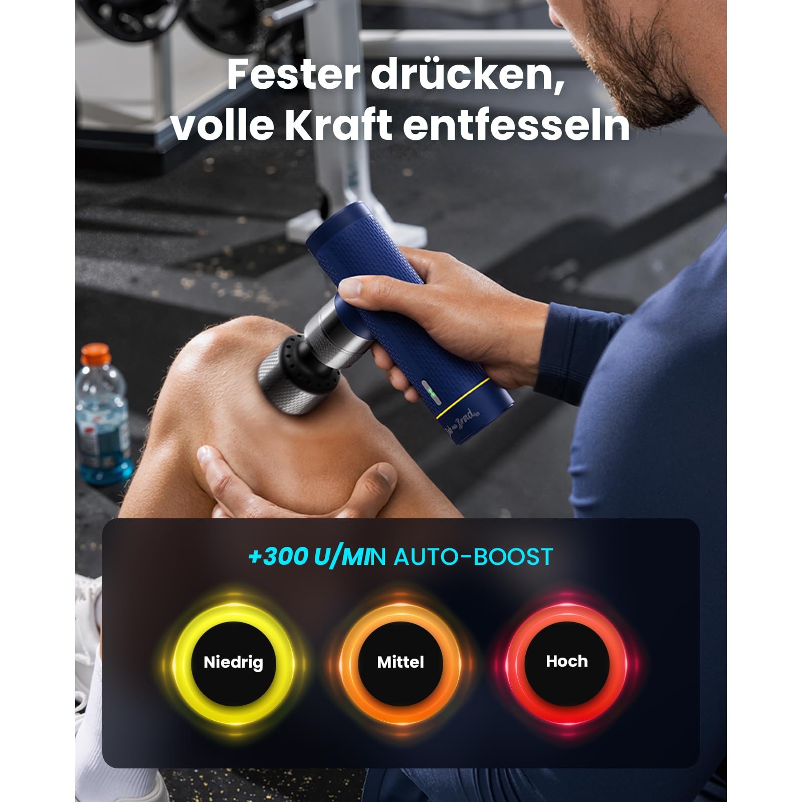 BOB AND BRAD A7 Pro Massagepistole mit Wärme und Kälte, 11mm Amplitude Massagepistole Mini Deep Tissue Tragbar, 3200 U/min Professionelle Leise Massagegerät gegen Schmerzen, Geschenk für Vater Mutter