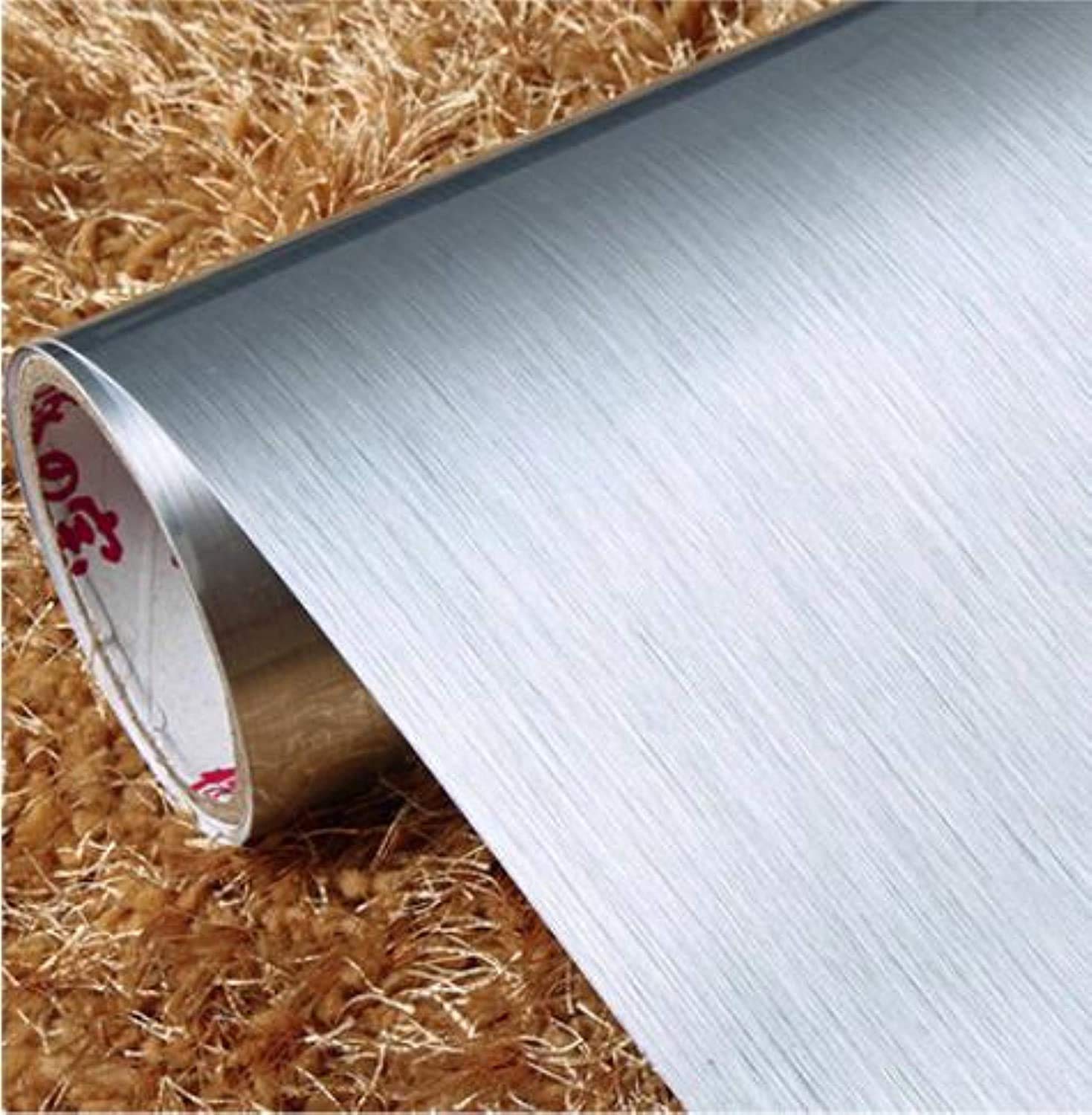 See full amazon price history chart for RAUSHIK Waterproof Brush Finish Foil Textured Decorative Auto Glitter UV Stickers for Wall Paper Kitchen Cabinet (Silver Brush, 24x120) RAUSHIK Waterproof Brush Finish Foil Textured Decorative Auto Glitter UV Stickers for Wall Paper Kitchen Cabinet (Silver Brush, 24x120) (B08MDJ1XWH) Amazon Price History, Amazon Price Tracker
