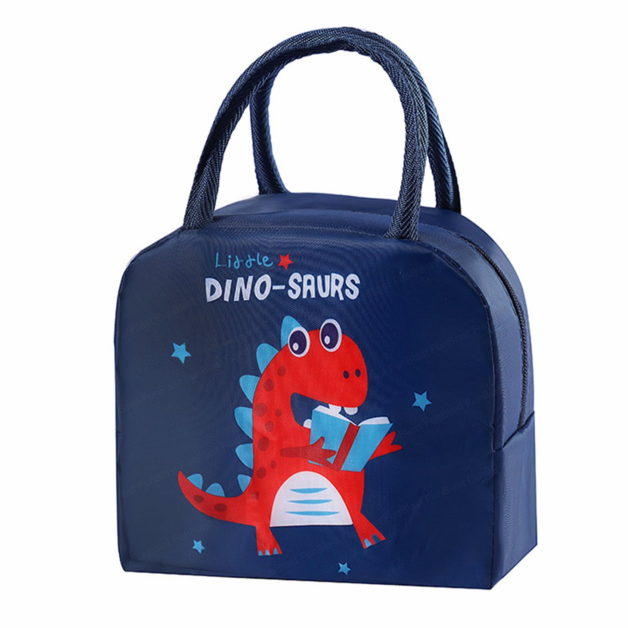 FunBlast Lunch Bag – Multi-Purpose Insulated Travel Lunch Bag for Office, Lunch Box Carrying Bag for Women/Men/Tiffin/Storage Bag for Lunch Box, Tiffin Bag (Blue-Dinosaur) (B0BHPFBKVK) Amazon Price History, Amazon Price Tracker