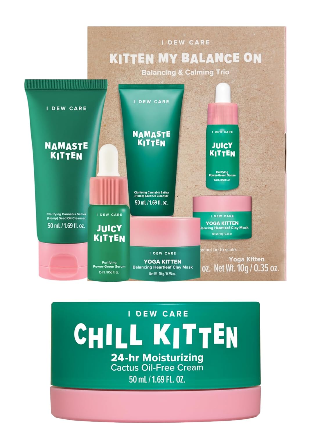 I Dew Care Skincare Set Kitten My Balance On