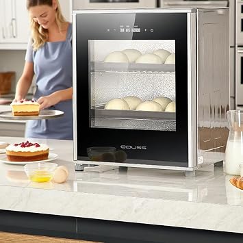 40L Bread Proofer for Sourdough Yogurt Natto,Kitchen Dough Yogurt Bread Proofing Box with Adjustable Temperature, Removable Electric Dough Proofer Timing and Humidity Control for Even Fermentation