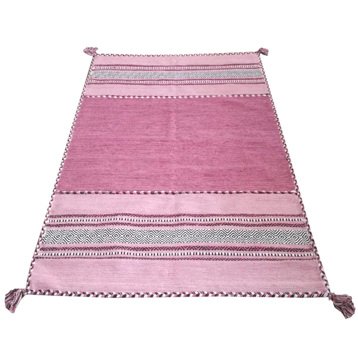 Tapis ANTIQUE-KILIM rose pour sublimer le sol de votre chambre