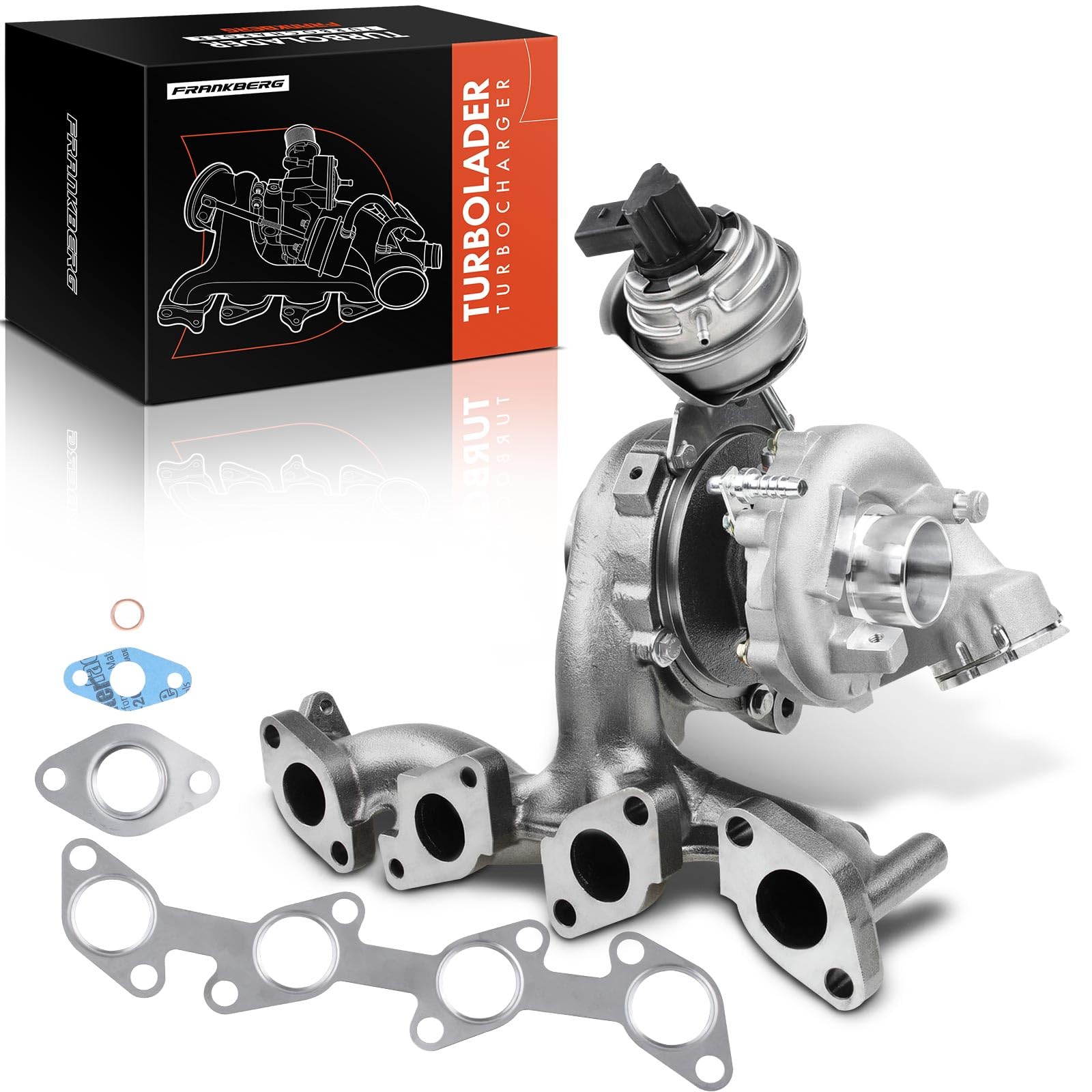 Frankberg Turbolader Kompatibel mit A3 2006-2013 Altea 2007-2009 Leon 2006-2012 Octavia II 2006-2013 Golf V 2005-2008 J.e.t.t.a III 2006-2010 P.a.s.s.a.t 2005-2010