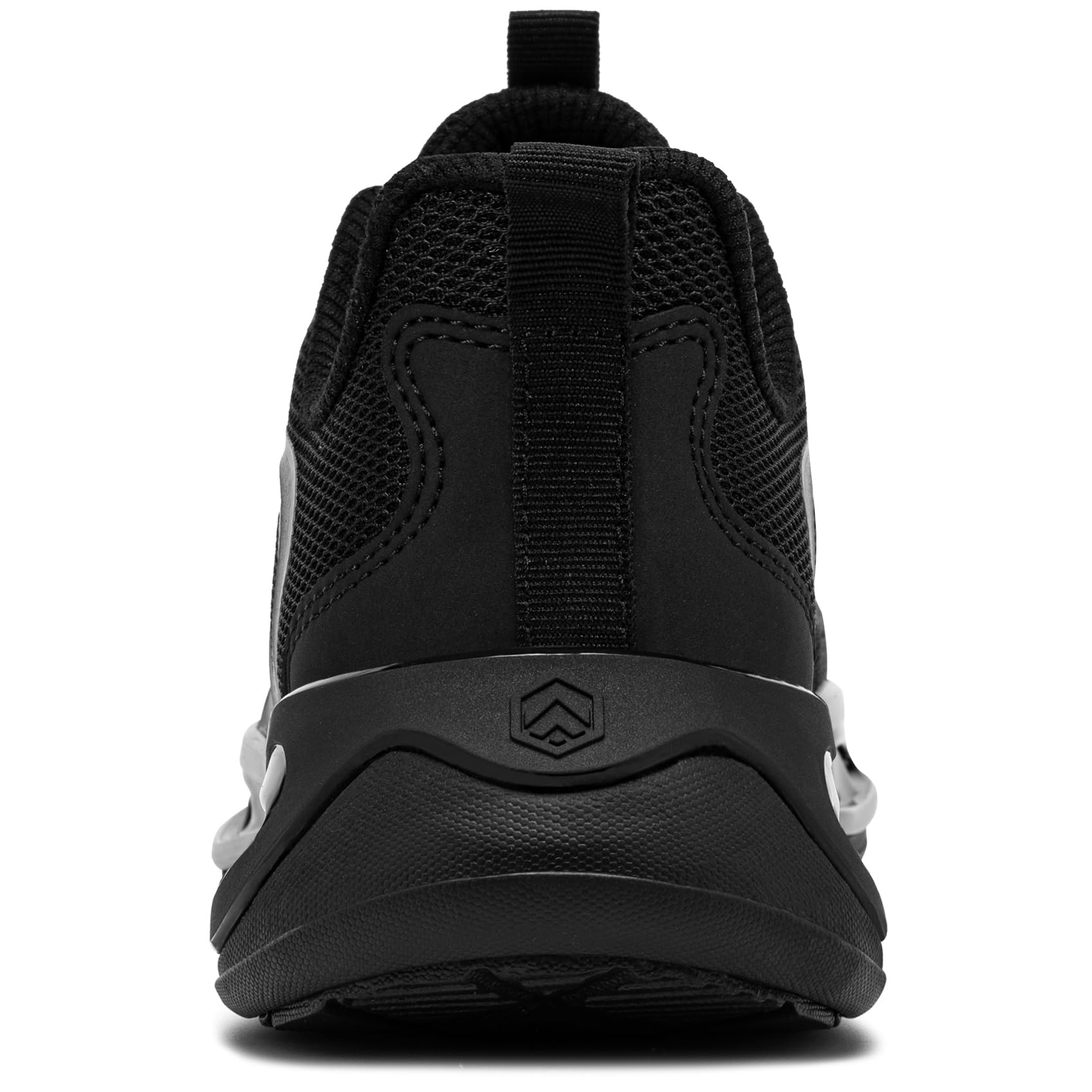 LARNMERN Zapatos de Seguridad Mujer Zapatillas de Seguridad Amortiguación Ligeros Comodidad Transpirabilidad Moda Zapatos de Trabajo(Negro Gris,38EU)