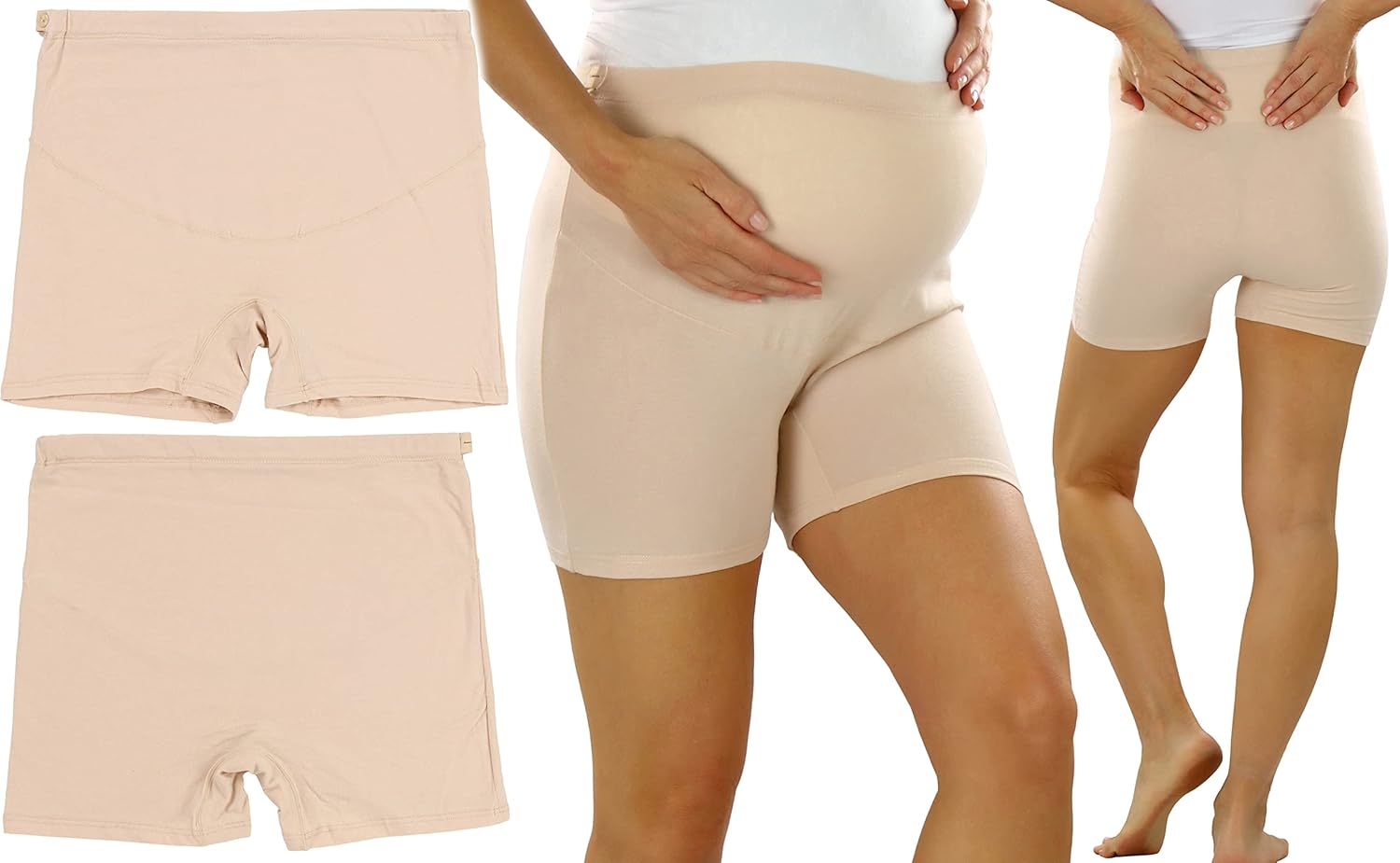 ToBeInStyle Women's High Waist Over The Bump Maternity Underwear - Image 3