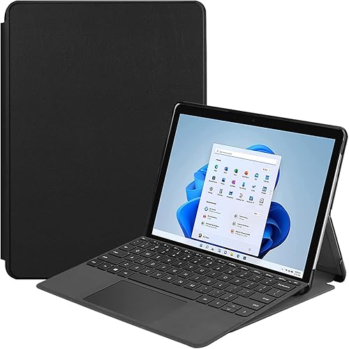 Funda para Microsoft Surface Pro 8, de poliéster, de múltiples ángulos, delgada, ligera, para tableta Microsoft Surface Pro 8 de 13", compatible con