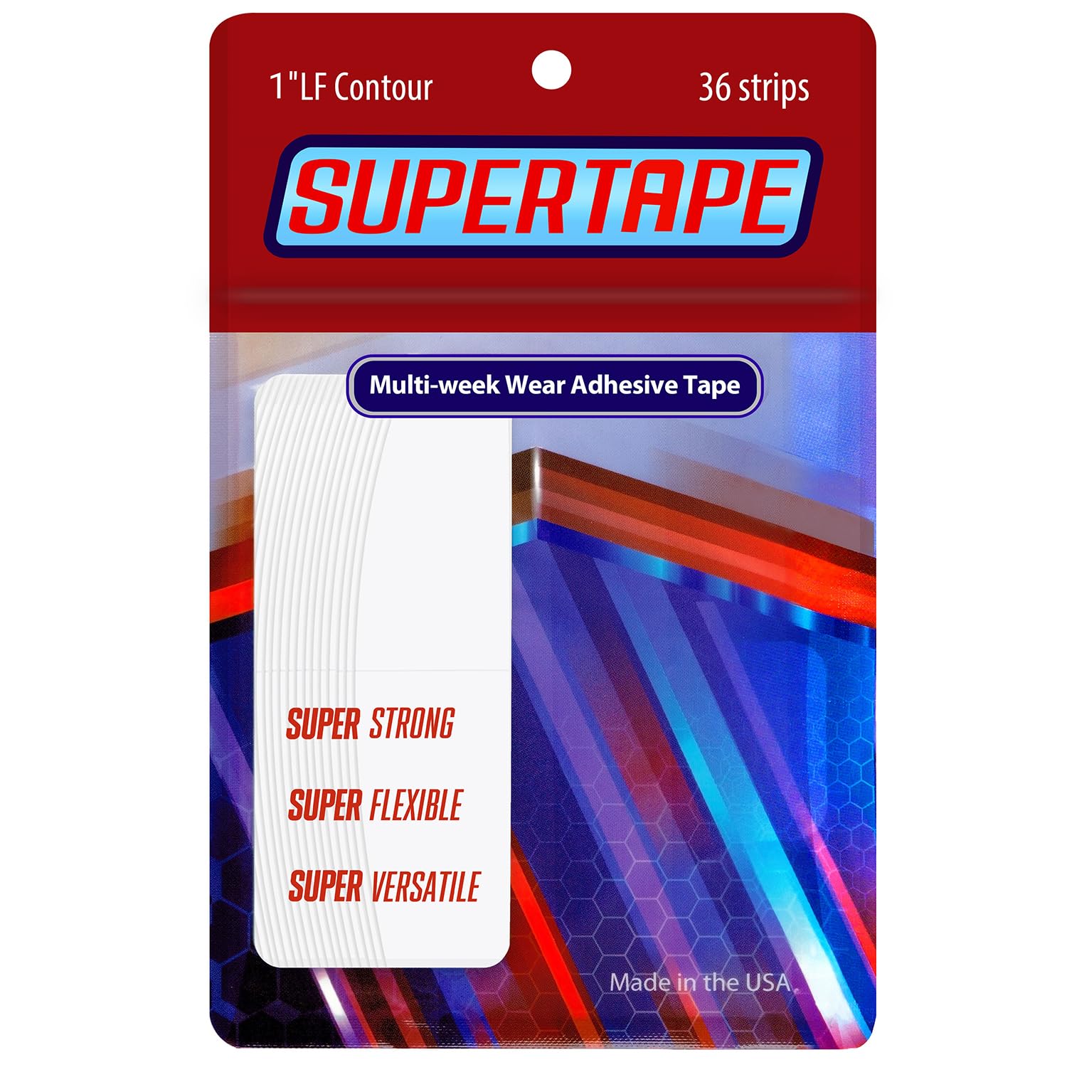 Truetape True Tape Supertape Protez Saç Bandı Oval 1''LF (2,5CM X 7.5CM) 36 Adet