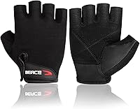 BEACE Weight Lifting Gloves for Men & Women - Anti-Slip Leather Palm, Durable Breathable Gym Workout Gloves for Fitness & Bodybuilding