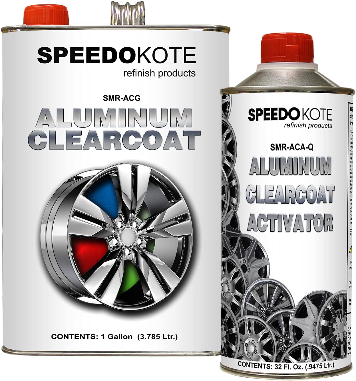 Speedokote Direct to Aluminum Clear Coat 2K Urethane, SMR-ACG/ACA 4:1 Clearcoat Gallon Kit