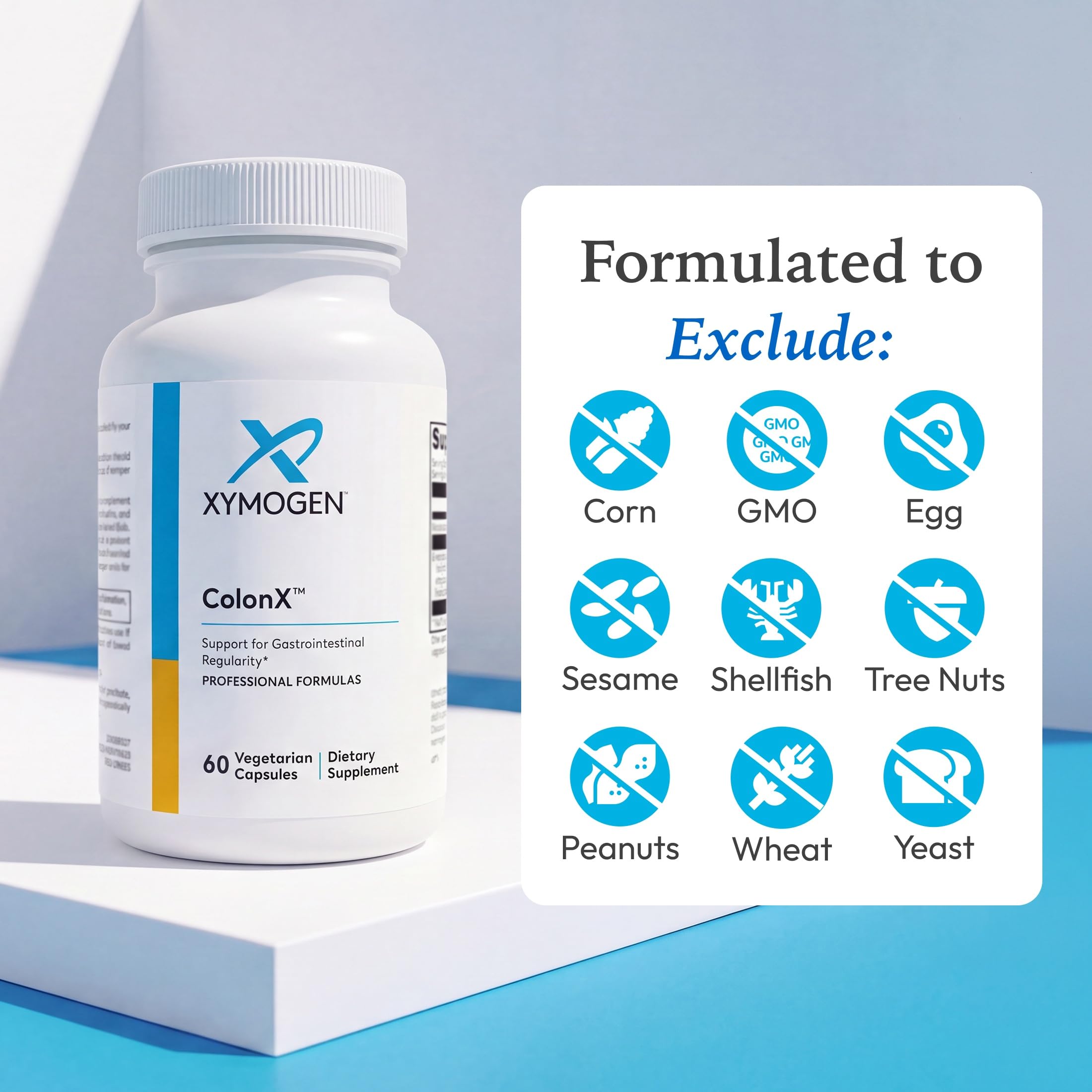 Amazon.com: XYMOGEN ColonX, 60 Capsules | Gastrointestinal and
