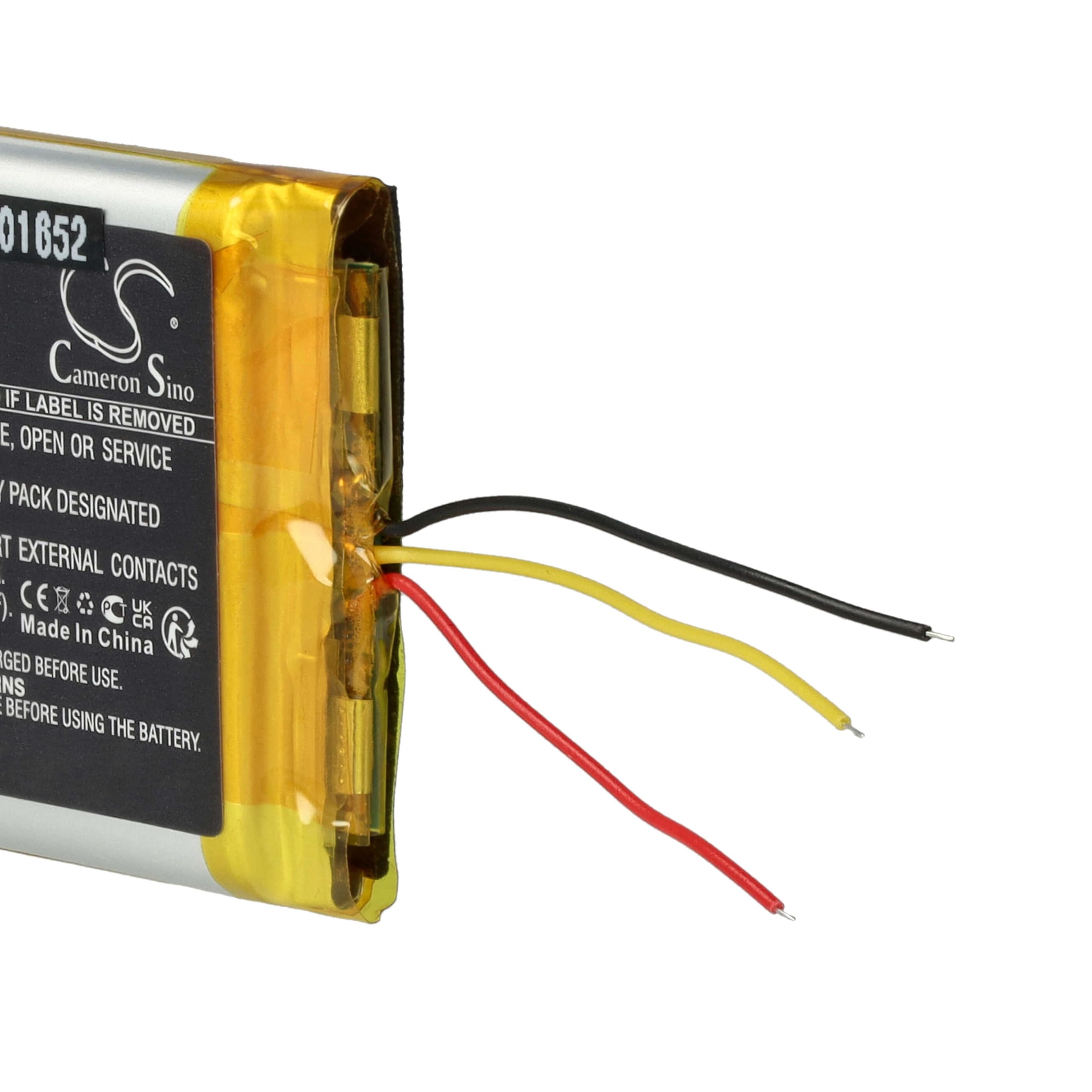 vhbw Bateria zamienna do HyperX PL644050 do bezprzewodowych słuchawek (1500 mAh, 3,7 V, litowo-polimerowa)