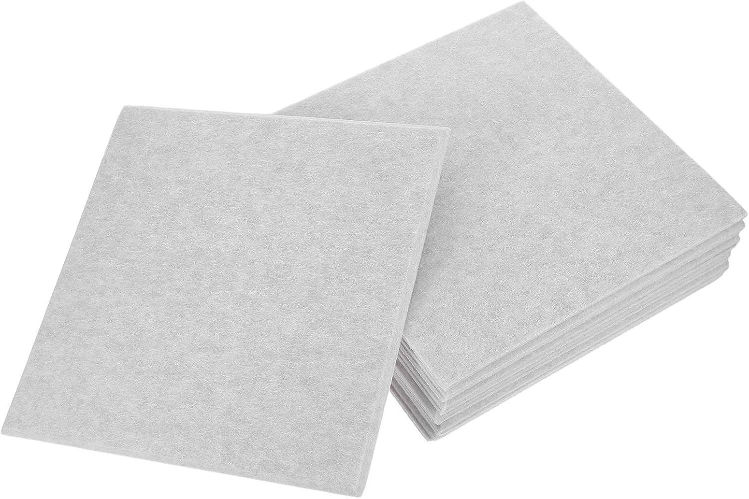 VICASKY 12pcs Large Beige Felt Bulletin Boards for Walls, 11.8" X 11.8" Each, Flexible Layout with Easy Installation, Self-Adhesive Decorative Felt Wall Panels for Kitchen and Office Use