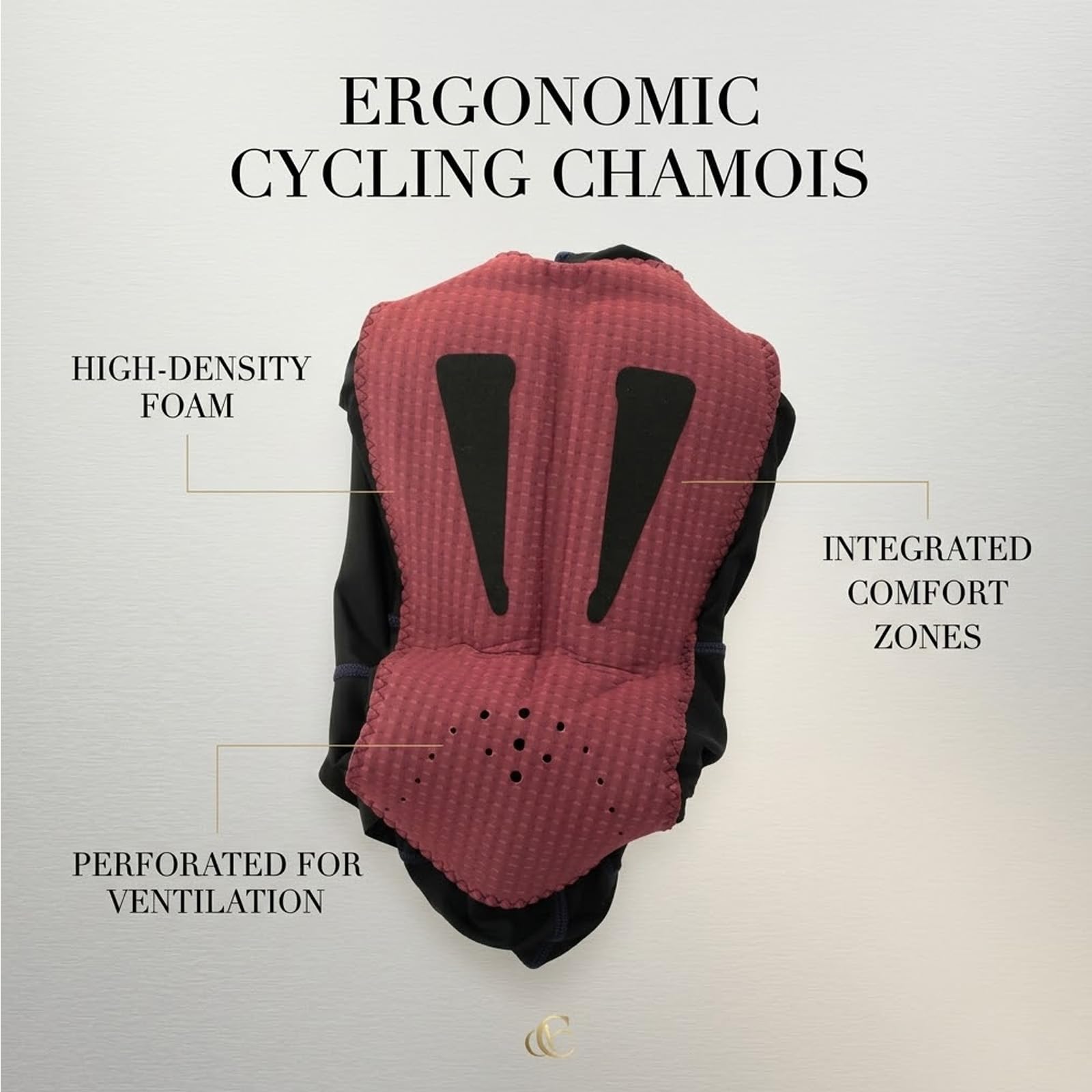 Culotte con Tirantes Acolchado para Hombre, Pantalones Cortos de Ciclismo Ligeros y Transpirables con Bandas Antideslizantes, Badana Elastic Interface UPF 50, MTB Carretera
