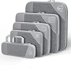 Organizador de Mala, Kit 5 Necessaire Organizadores de Malas para Viagem, Kit Organizador de Mala, Kit Organizador de Malas para Viagem, Organizador Mala