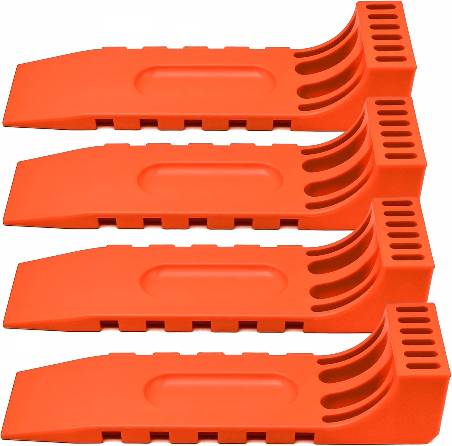 ORANGEE® 4 Pack Interlocking Tire Skate for Tow Truck, Rollback Wrecker Truck Neon Orange Color