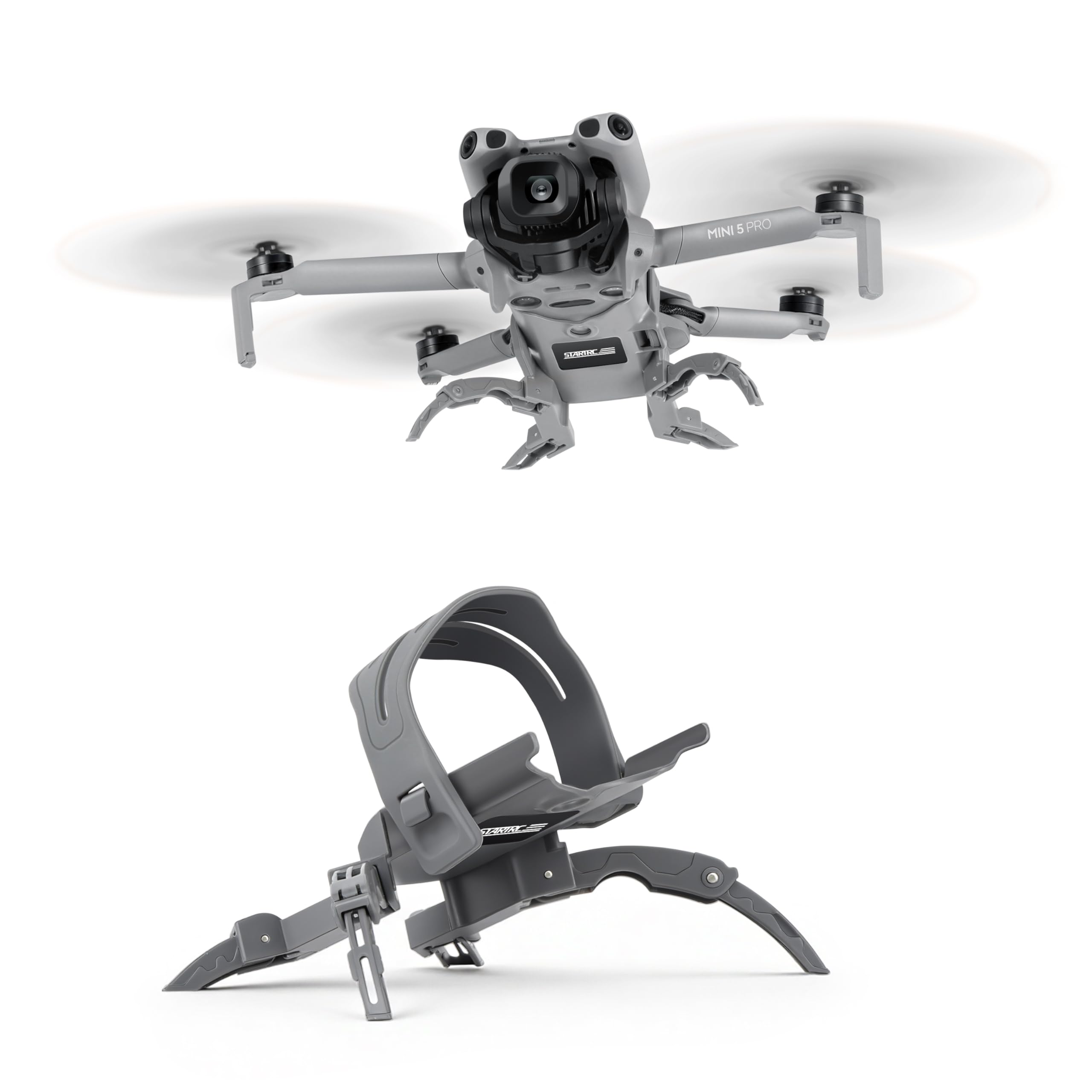 50CAL Mini 3 / Pro Spider Landingsgestel  30mm  - Bescherm Je Drone En Propellers Tijdens Opstijgen En Landen Met 30mm Extra Ruimte Opvouwbaar
