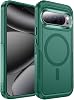 hitfine マグネット式 Google Pixel 10 Pro XL ケース Magsafe対応 頑丈なミリタリーグレードの耐衝撃 耐傷性 フルボディ 頑丈 スリム 保護ケース カバーディープグリーン/6.8インチ