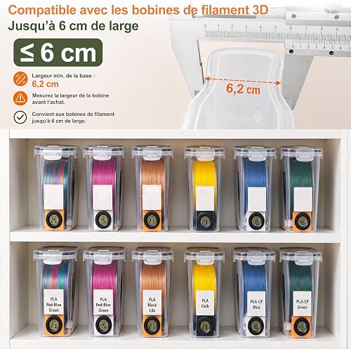 GoMaihe Boîtes de Conservation Hermétiques, 6 x 4 L, Muesli et Céréales - 8