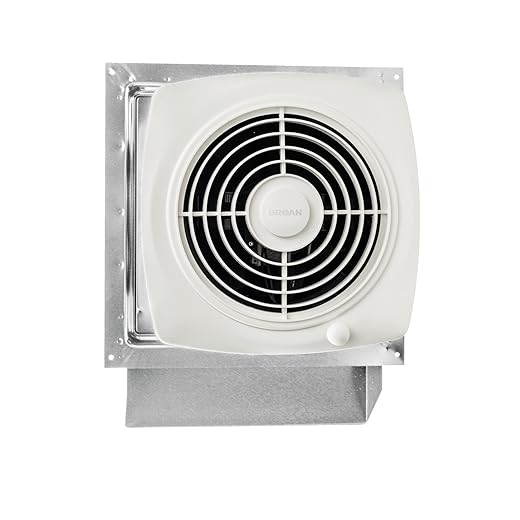 Broan-NuTone 509S Through-the-Wall Ventilation Fan, White Cover, On/Off Switch, 200 CFM, 8.5 Sones, 8"