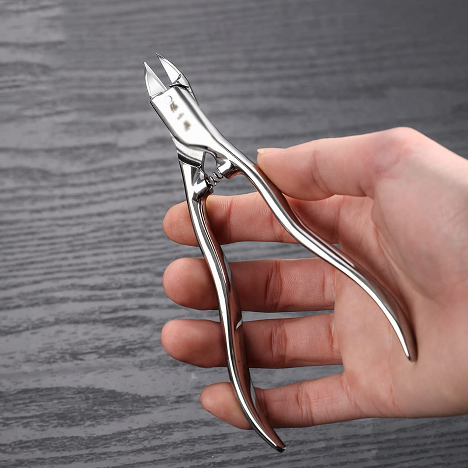 Kit per cutter per unghie Set per cumulo Set per uomo, acciaio inossidabile Manicure professionale Set da 2 pezzi Strumenti per la cura delle unghie facile da trasportare e conservare (argento) Set di
