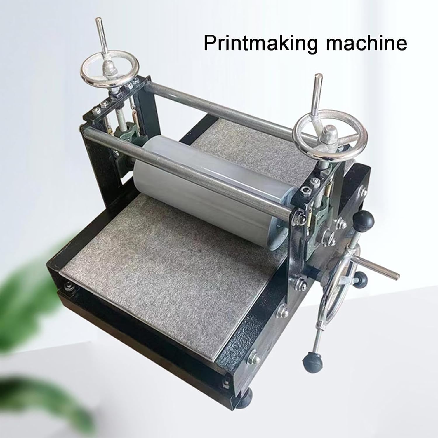 Prensa de impresión de grabado manual, volante grande, altura ajustable, 390 x 543 mm, para monotipo de bloque y tipografía
