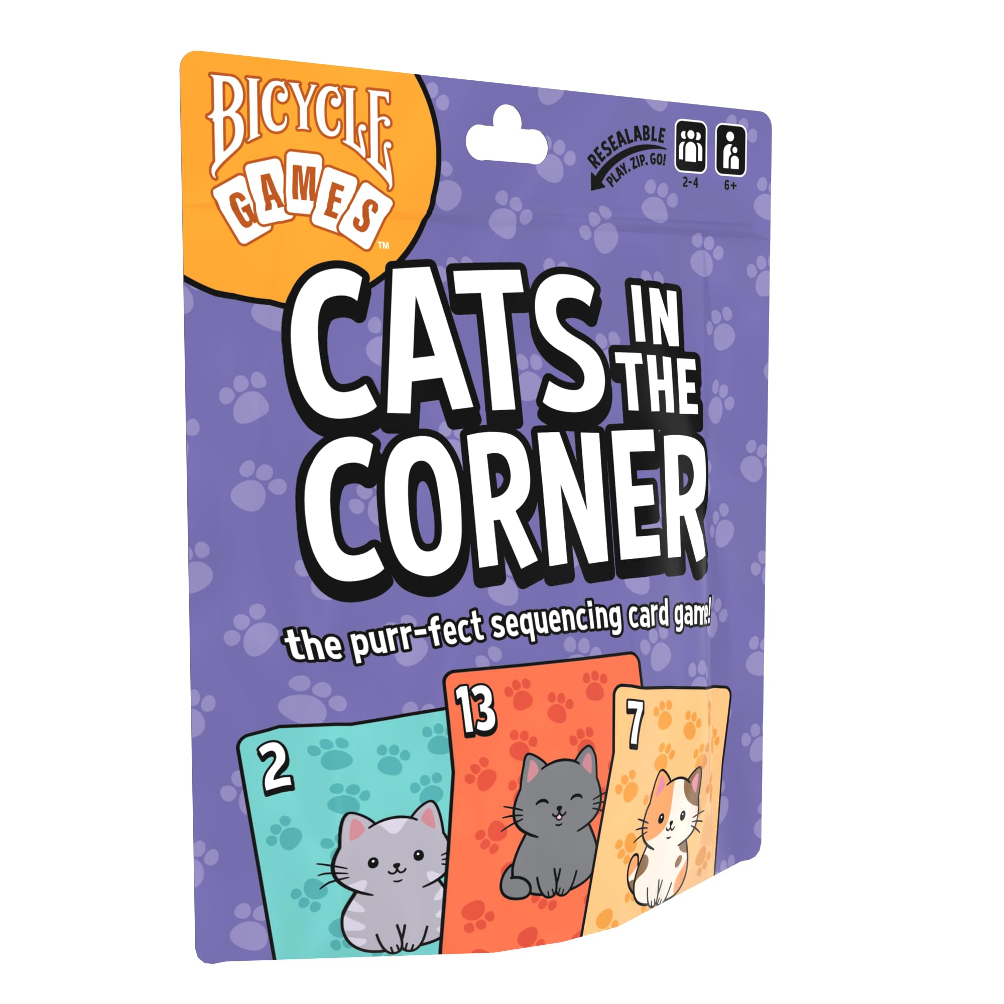 Bicycle Cats in the Corner Card Game – Family-Friendly Party Solitaire Card Game for Kids, Teens & Adults, Easy-to-Learn Strategy Gameplay, Fun Cat-Themed Game Night Activity