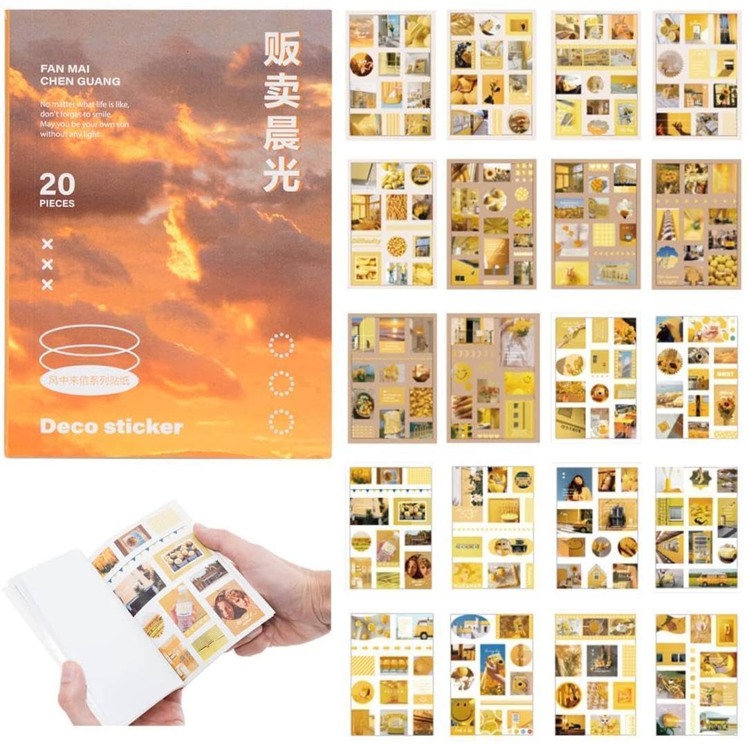イエロー フレークシール 手帳ステッカー コラージュ素材 和紙ステッカー Amazon.co.jp: 手帳 シール MUNCVY コラージュ 素材 フレーク