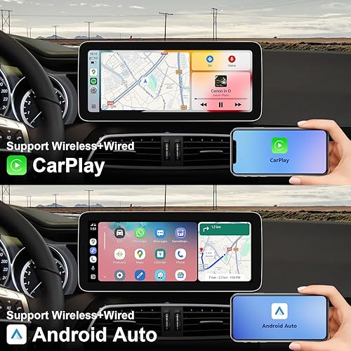 Miniatura 3 de W204 Android 11 azul antirreflejos 1920x720 HD 12.3 pulgadas 4+64 pantalla táctil Carplay para Mercedes Benz Clase C NTG4.0 2008-2011