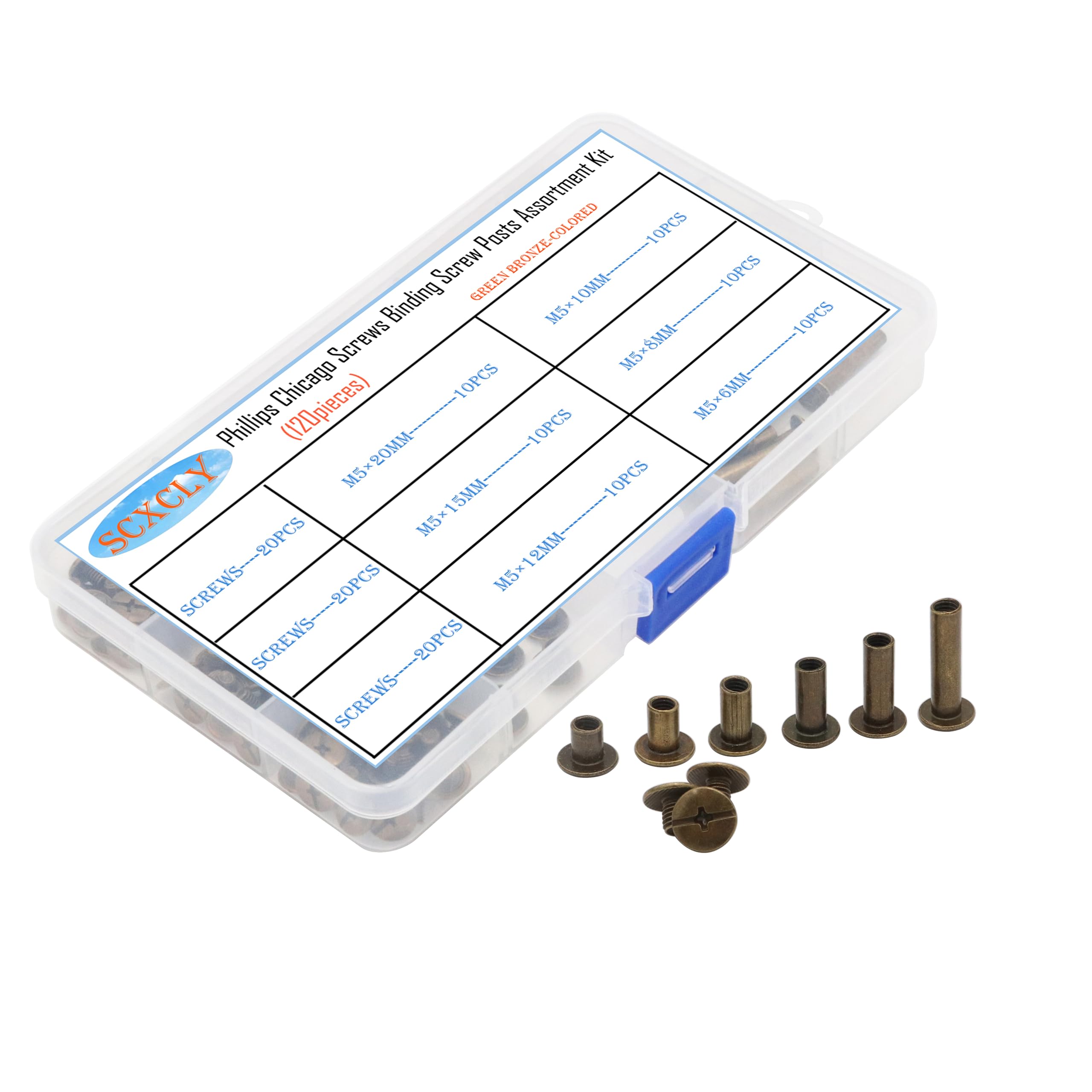 Chicago Screws - 120pcs Binding Screw Kit -6