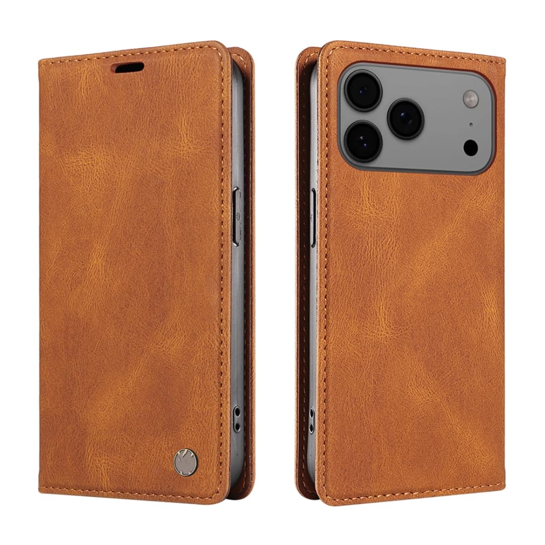 Étui portefeuille iPhone 13 Pro Max cuir magnétique chic - 8