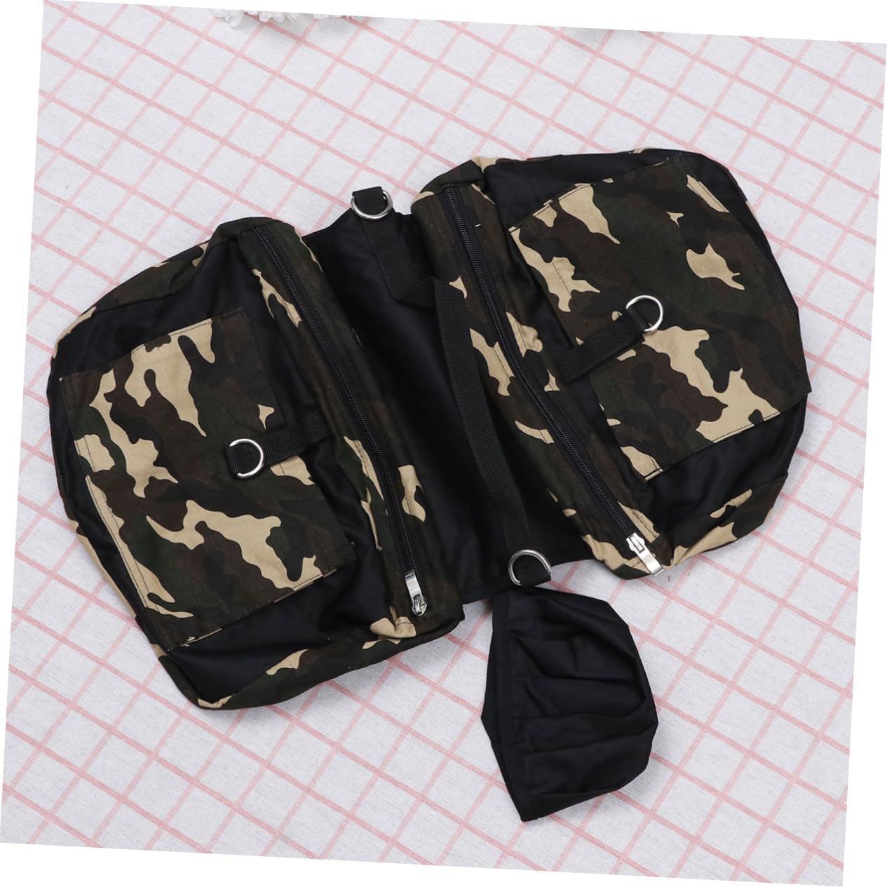 Toddmomy Portable Dog Backpack Oxford Fabric Waterproof Multi-use Dog Hiking Pack