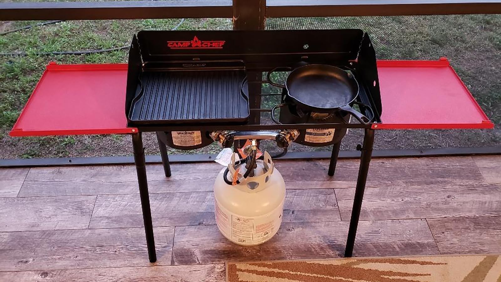 Amazon.com: PETKAO Folding Side Shelves for Camp Chef Two Burner