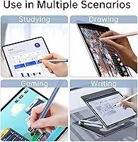 Vista 6 de Stylus (5 unidades), lápiz capacitivo 2 en 1 para pantalla táctil, alta precisión y sensibilidad, adecuado para tabletas iPhone/iPad/Android