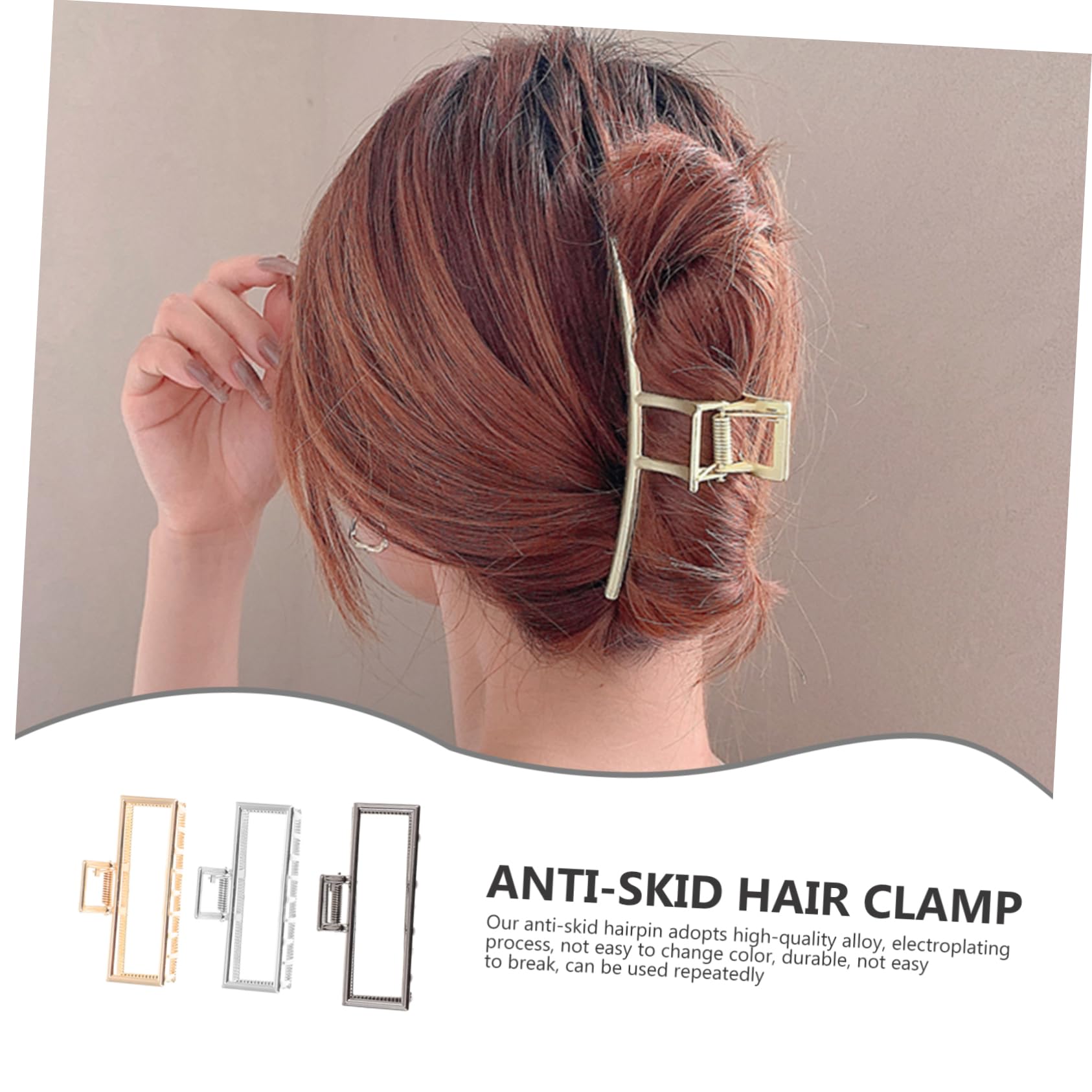 DOITOOL 9 Stk Haarnadel Große Haarspange Haarspangen Für Frauen Große Pferdeschwanzclips Haarspangen Aus Metall Dicke Haarkralle Legierung Fräulein Draussen Hai-clip
