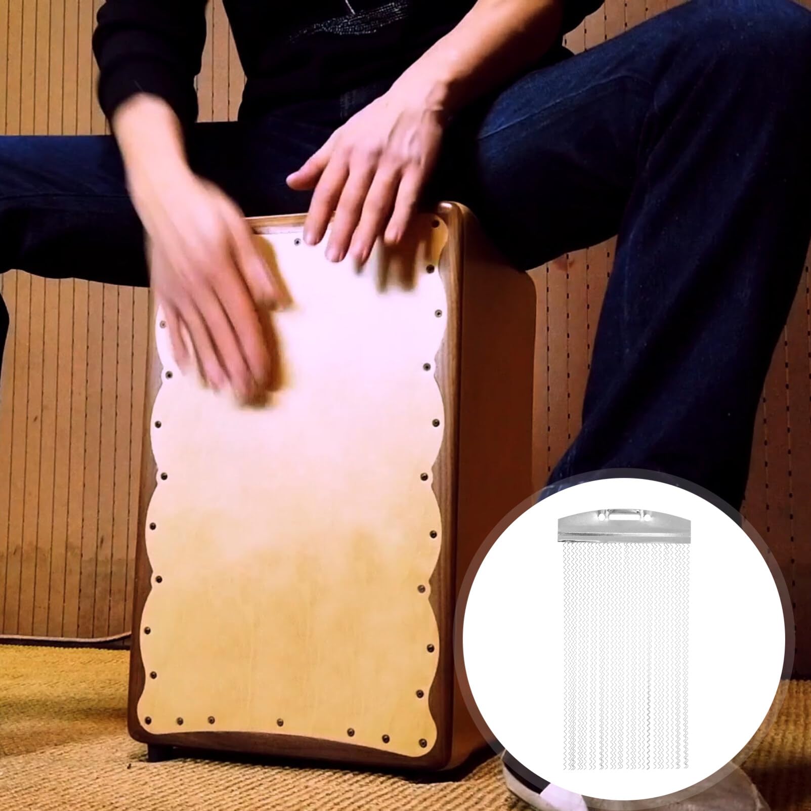 VICASKY Snare Drum Wire Straps Snare Wire Snare Drum Wire Strings Straps Snare Drum Accessories 32 Strands Steel Designed for Snare Drums Replacement Part Snare Parts