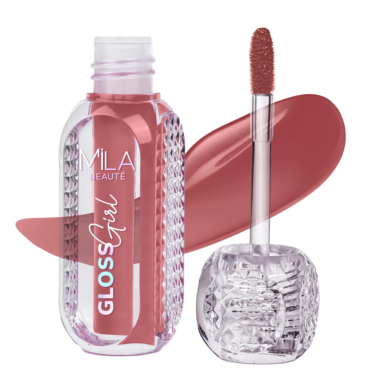 Mila Beauté Gloss Girl Lip Gloss | Enriched With Mango Seed Butter & Hyaluronic Acid | Light Weight & Non-Sticky Formula | Gives Fuller-Lip Effect & Extra Hydration | High Shine Finish-My Choice, 2.8 ml-image-36