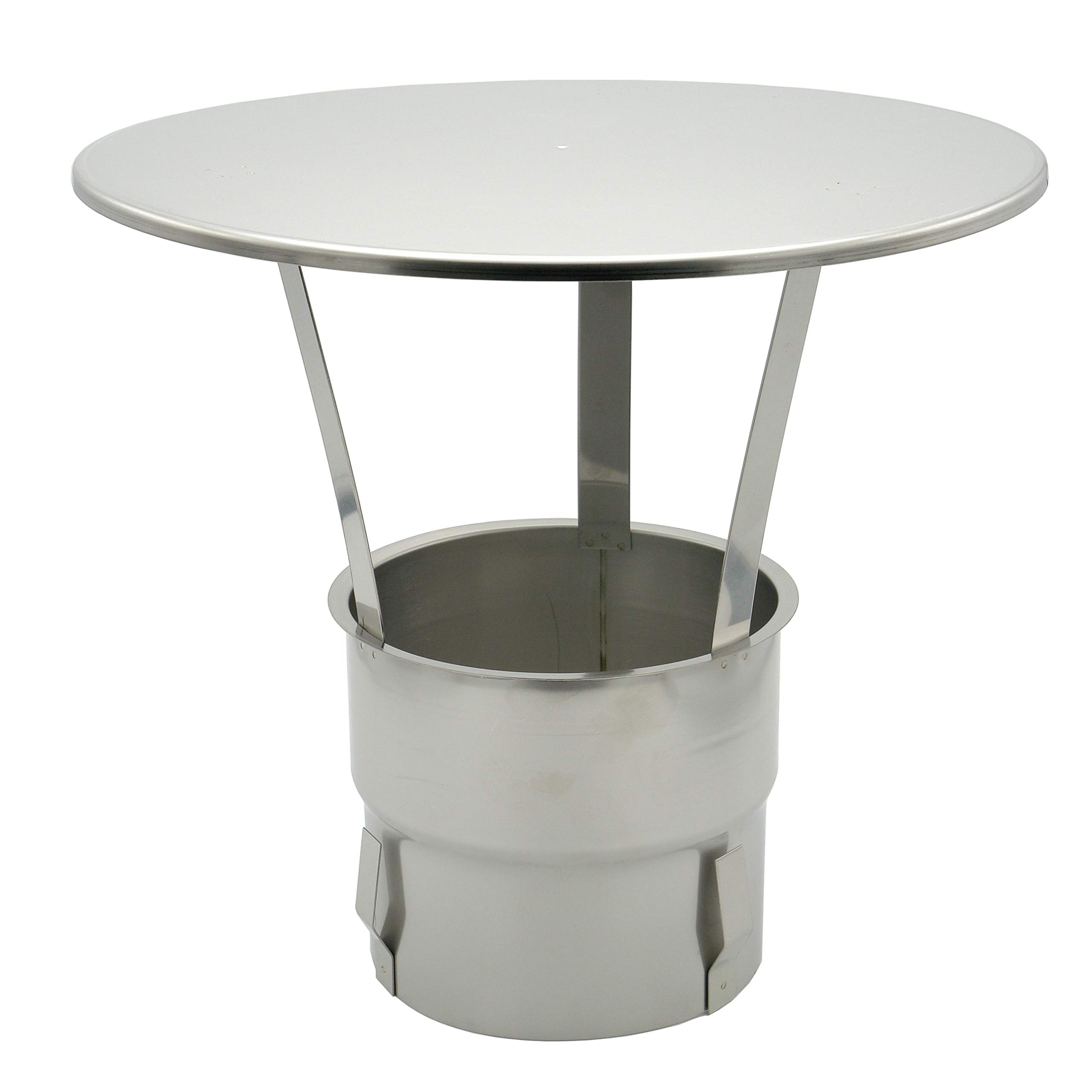 Kamin-Verlängerung 180mm 1m Länge NewLine Erhöhung Schornstein-Aufsatz Edelstahl 25mm Isolierung 0,5mm Materialstärke Erweiterung für gemauerten Schornstein Zugverbesserung